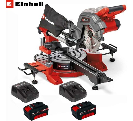 Einhell Akku-Zug-Kapp-Gehrungssäge 36V TE-SM 36/8 Li-mit Akk4 Ah u / Ladegerät