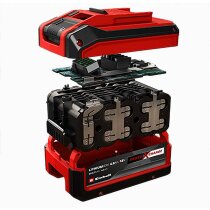 2 x Einhell 4,0 Ah Akku und 2 x Ladegerät Power X-Change Li-Ion,18V + Koffer