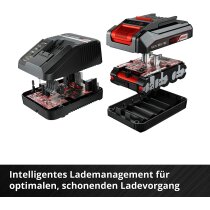 2 x Einhell 4,0 Ah Akku und 2 x Ladegerät Power X-Change Li-Ion,18V + Koffer