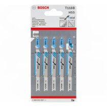 Bosch Stichsägeblatt T118B Basic for Metal, 5er-Pack