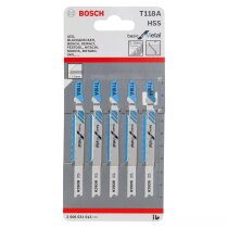 Bosch Stichsägeblatt T118 A Basic for Metal 5er-Pack