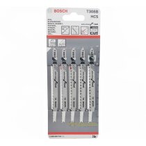 5x Bosch T308B HCS Stichsägeblätt Extraclean...