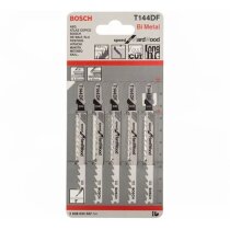 Bosch 5 Stk. Stichsägeblatt T144DF Speed for Hard...