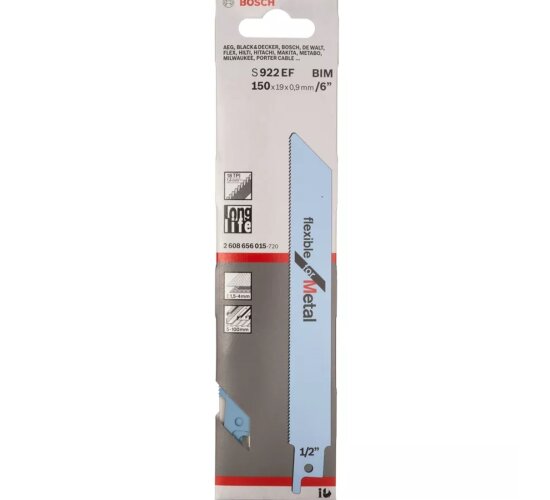 Bosch 5 x Säbelsägeblatt  S922EF Flexible  for Metal