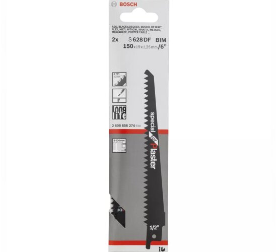 Bosch Säbelsägeblatt S 528 DF, Special for Plaster, 2er-Pack