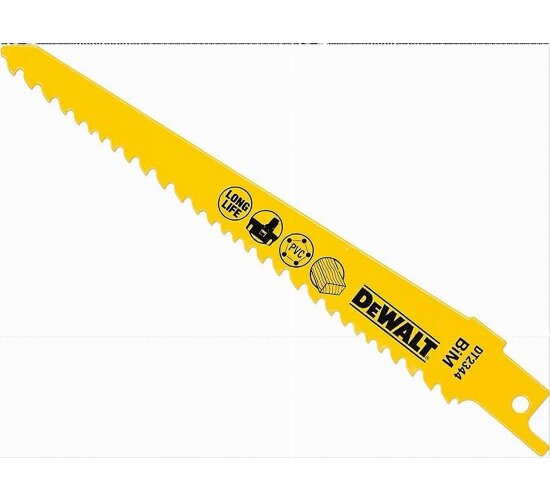 DeWALT Säbelsägeblatt BIM für Holz 152mm 5er-Pack DT2344-QZ