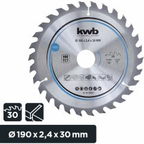 kwb Kreissägeblatt 190 x 30 Z30 für...