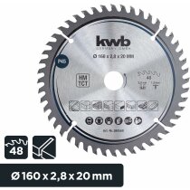 kwb Kreissägeblatt 160 x 20 Z48 für...