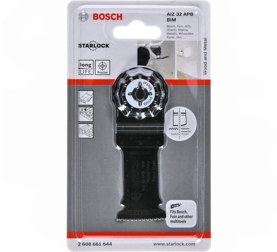 Bosch BIM Tauchsägeblatt Starlock AIZ 32 APB Wood and Metal 50x32 mm 1er-Pack