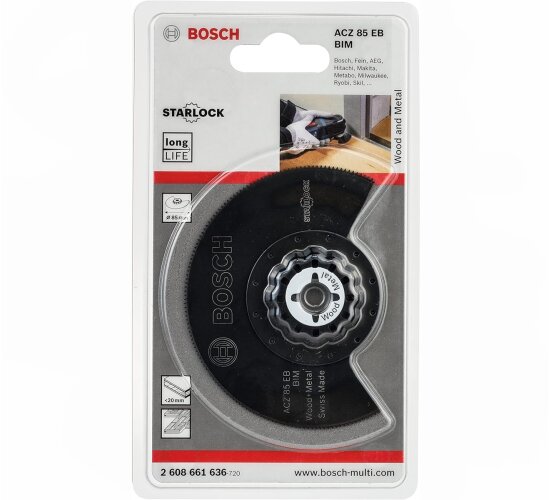 Bosch BIM Segmentsägeblatt ACZ 85 EB, Wood and Metal, 85 mm