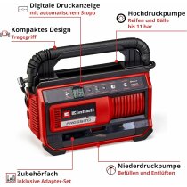 Einhell Akku-Kompressor Pressito 18/25 Solo 18V mit...