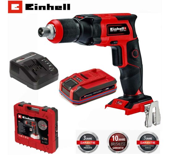 Einhell Akku-Trockenbauschrauber TE-DY 18 Li-Sealed Akku 3.0 , Koffer