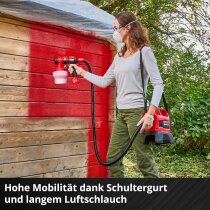 Einhell Akku-Farbsprühsystem TE-SY 18/90 Li-mit Akku 4.0 Ah + Ladegerät