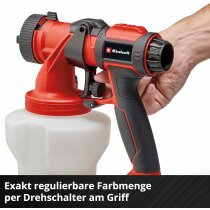 Einhell Akku-Farbsprühsystem TE-SY 18/90 Li-mit Akku 4.0 Ah + Ladegerät