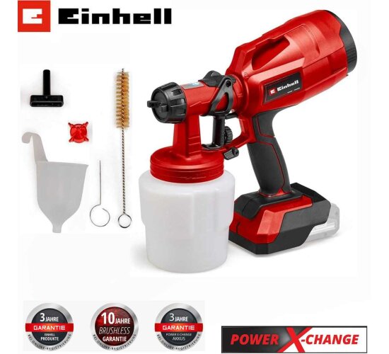 Einhell Akku-Farbsprühsystem TC-SY 18/60 Li-Solo Farbsprühpistole Power X-Change