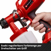 Einhell Akku-Farbsprühsystem TC-SY 18/60 Li-Solo Farbsprühpistole Power X-Change