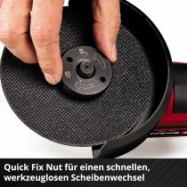 Einhell Professionel Akku-Winkelschleifer TP-AG 18/125 CE Q Li-18V Solo + Trennscheiben