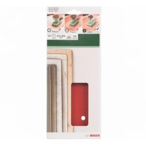 Bosch Schleifblatt Klett 10 x, 115 x 280 mm, K 180 für Schwingschleifer