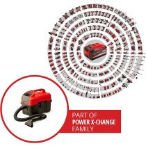 Einhell-Nass-Trockensauger TE-VC 18/10 Li  Akku 4.0 Ah,Fugen-/Bürstendüse + Polster-/Universaldüse