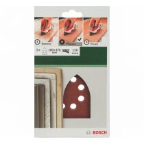 Bosch Schleifblatt 5 Stk, 100 x 170 mm K 120 für...