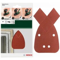 Bosch Schleifblatt 6 Stk, 95 x 135 mm K 80  120 180...