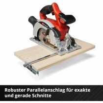 Einhell Akku-Handkreissäge TE-CS 18/165-1 Li- 18V Akku 4.0 Ah, Ladegerät Schiene