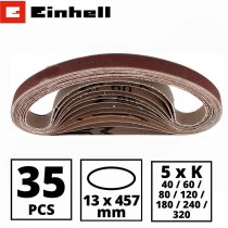 Einhell 35-tlg. Schleifbandset 13 x 457mm Zubehör...