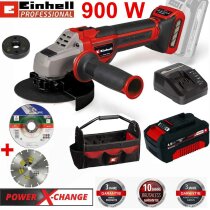 Einhell Winkelschleifer TP-AG 18/125 CE Q Li-18V Akku 4.0 Ah, Trennscheiben, Bag