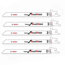 BOSCH Säbelsägeblatt S 711 DF, Heavy für Wood and Metal, 5-er Pack,