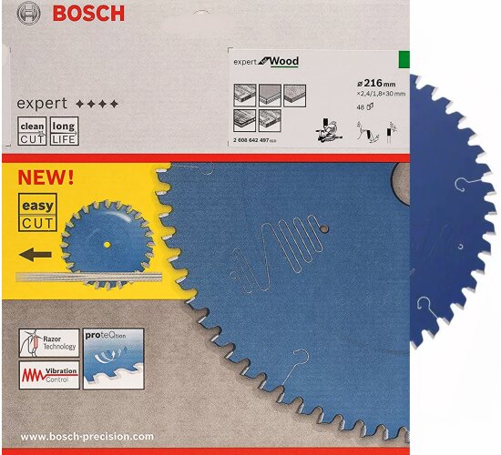 Bosch Profl Kreissägeblatt Ø 216 x 30 x 2.4 mm,48 Z  Expert Wood