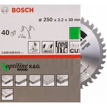 Bosch  Pro  Kreissägeblatt, 250 x 3,2  x 30 mm, 40 Z...