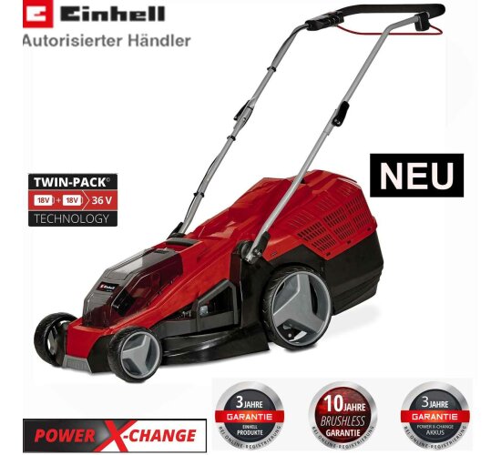 Einhell Rasenmäher GE-CM 36/43 Li M 36V (2x18V ) 43 cm ohne Akku / Ladegerät)