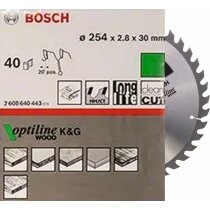 Bosch  Pro  Kreissägeblatt, 254 x 2,8 x 30 mm, 40 Z...