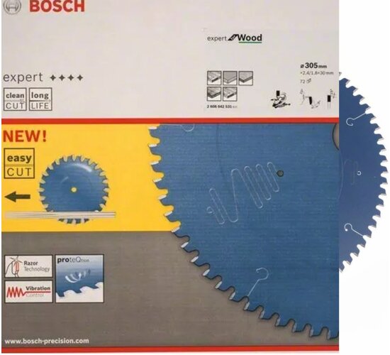 Bosch Kreissägeblatt  305 x 30 x 2,8 mm, 72 Z Expert for Wood