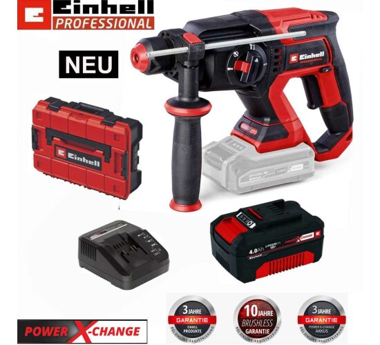 Einhell Professional Akku-Bohrhammer TP-HD 18/22 D Li BL Akku 4.0 Ah