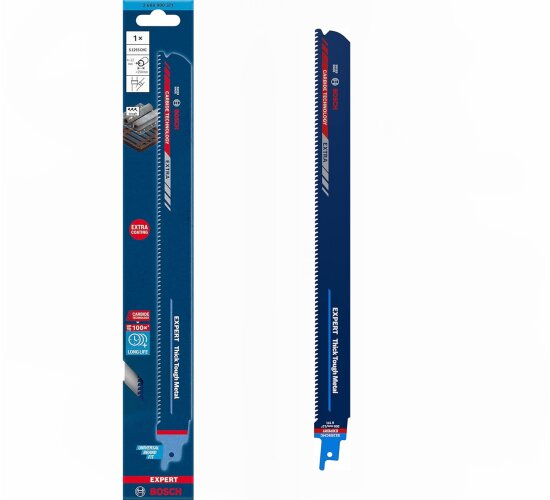 Bosch 1x EXPERT Thick Tough Metal S1255CHC Säbelsägeblatt L 300 mm