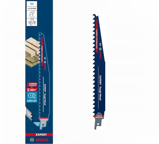 Bosch EXPERT Tough Wood S1242 KHM2250 mmSäbelsägeblatt,1 Stk. Für Säbelsägen