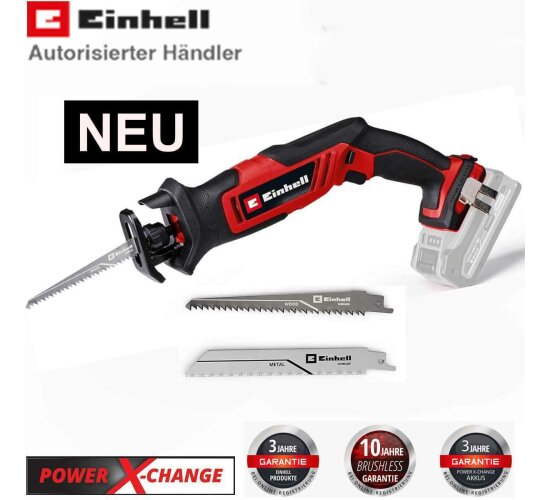 Einhell Akku-Säbelsäge TE-AP 18/13 Li-Solo 18V + 2 Sägeblätter