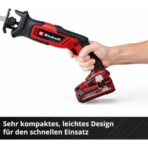 Einhell Akku-Säbelsäge TE-AP 18/13 Li-Solo 18V + 2 Sägeblätter