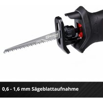 Einhell Akku-Säbelsäge TE-AP 18/13 Li-Solo 18V + 2 Sägeblätter