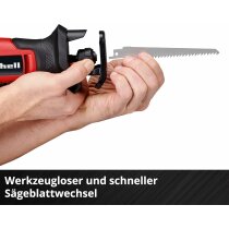 Einhell Akku-Säbelsäge TE-AP 18/13 Li-Solo 18V + 2 Sägeblätter