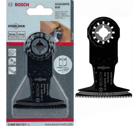 Bosch BIM Tauchsägeblatt AII 65 BSPB, Hard Wood, 40 x 65 mm Starlock