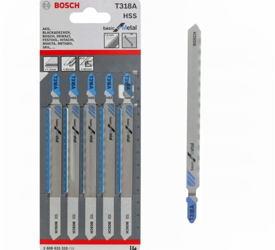 Bosch Stichsägeblatt T318A  5er Pack