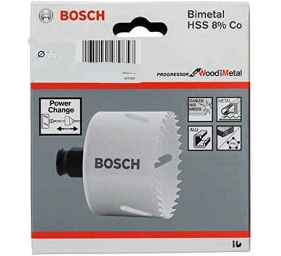 BOSCH Lochsäge Bohrkrone Ø 54 mm Progressor  Wood Metal Holz + Metall