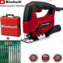 Einhell Stichsäge TC-JS 80 Drehzahlelektronik,4x Pendelhub Koffer 10 Sägeblätter