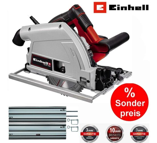 Einhell Tauchsäge TE-PS 165 1.200 Watt + Führungsschiene 2 x 1m