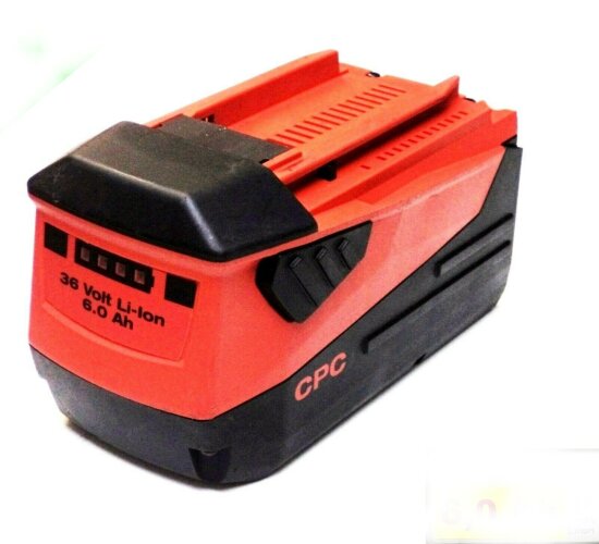 Hilti Akku B 36  Li 36 Volt Li-Ion Neubestückt 6,0 Ah. 6000 mAh 36 V