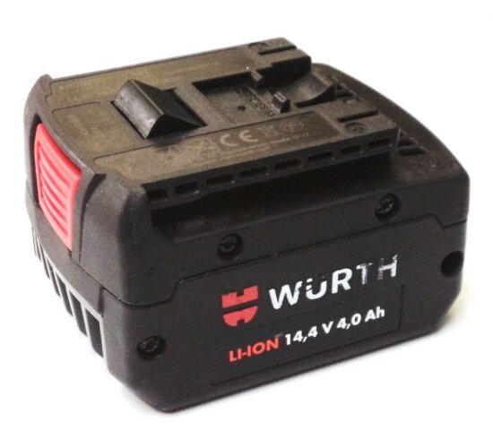 Original Würth Akku 14,4 V Li Neubestückt mit 4.0 Ah  -  0700 916 432