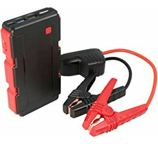 Kraftmax QC3000 KFZ Starthilfe für 12V Autobatterie mit Powerbank- und  Taschenlampenfunktion