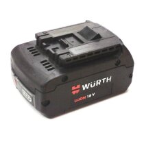 Würth Master Akku 18 V Li  --  0700 916 53x  Neubestückt mit  5,0 Ah  5000 mAh